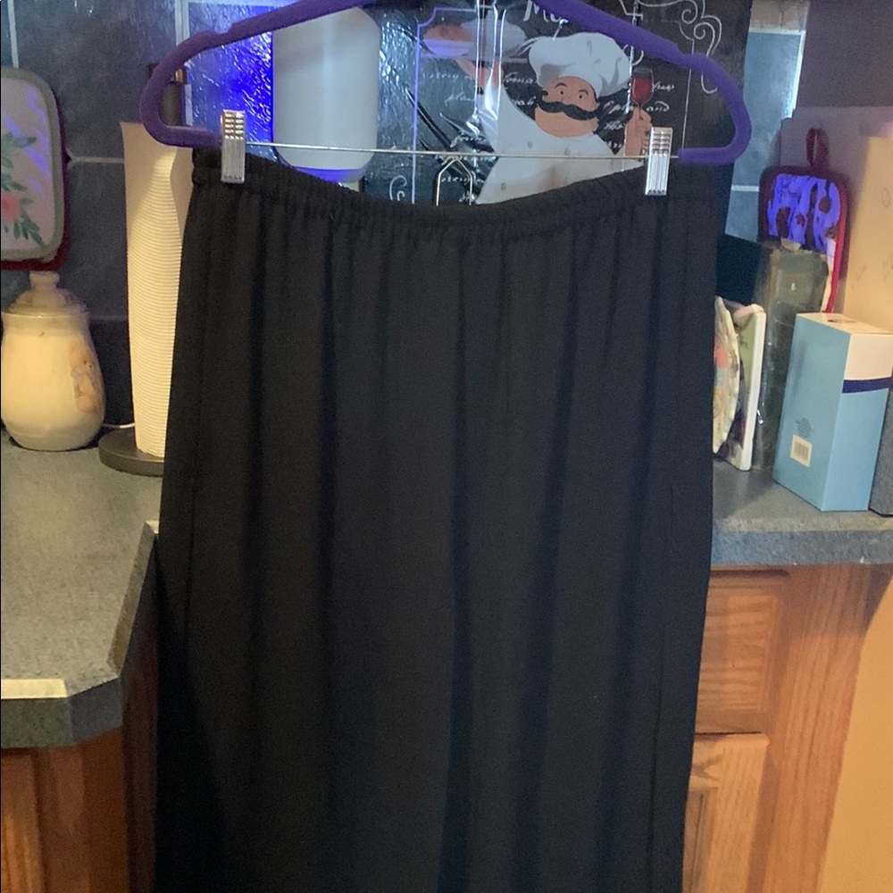 Adrianna Papell Black Maxi Skirt